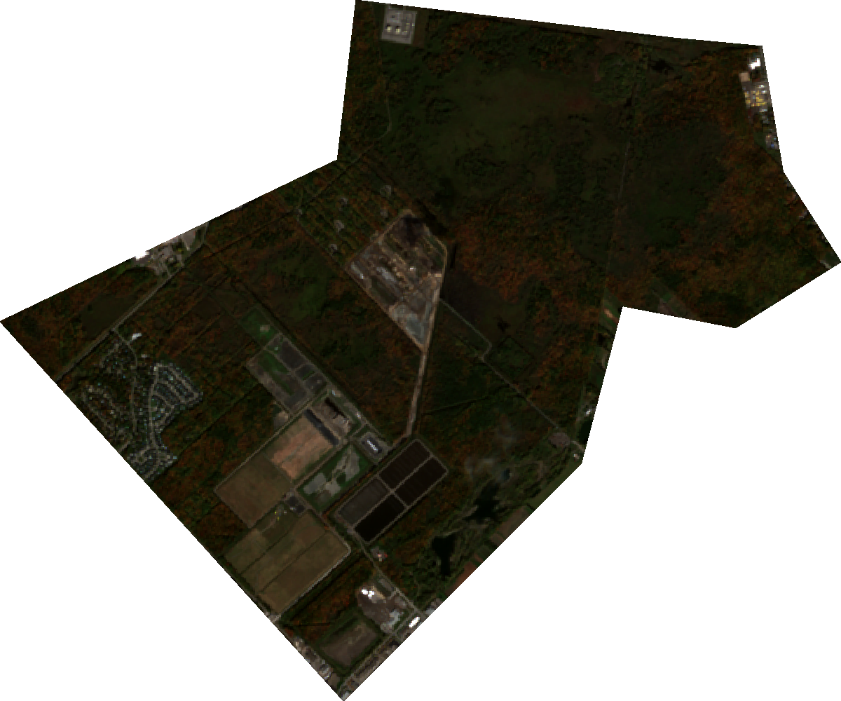 Dernière capture satellite Sentinel-2 L2A de la Grande Tourbière de Blainville et du site Stablex